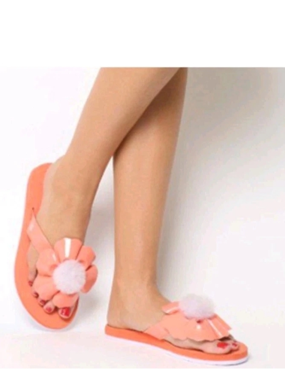 Ugg Australia Poppy Flip Flops Flop Sandals 1090489 Thongs Floral Flower Size 10